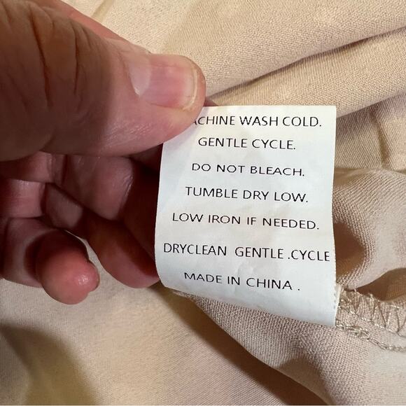 Unbranded Button Back Chiffon Clip Dot Blouse Off White L - Picture 4 of 10